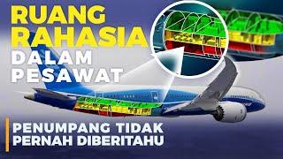 RUANG RAHASIA dalam PESAWAT ada Tempat Tidur PILOT dan PRAMUGARI juga Pintu Rahasia Lainnya.