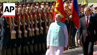 Indias Modi arrives in Russia on his first visit since Moscow sent troops into Ukraine