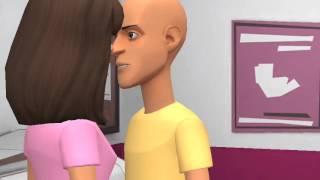 Caillou kisses Dora and gets grounded