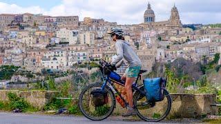 Cycling Sicily in Winter Part Two  Ragusa to Palermo  World Bicycle Touring Episode 17