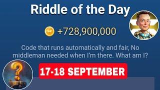 Riddle Of The Day X Empire 17 September  X Empire Riddle Of The Day  Riddle Of The Day Musk Empire