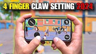 4 FINGER CLAW SETTING PUBG MOBILE 2024 MAKE YOUR NEW 4 FINGER SETTINGS 