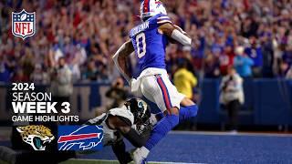 Jacksonville Jaguars vs. Buffalo Bills Game Highlights  NFL 2024 Season Week 3