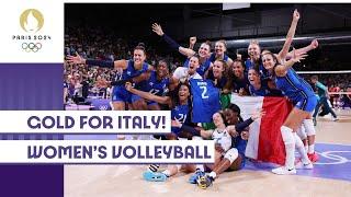 Italy are Olympic Champions    Womens Volleyball Gold Medal Game  #Paris2024 Highlights