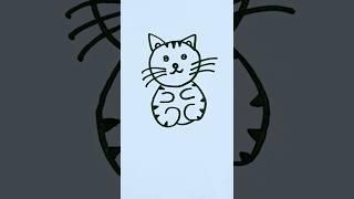 How to draw Cat  easy drawing #drawing #art #animaldrawing