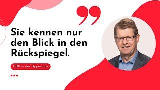 CDU in der Opposition Sie kennen nur den Blick in den Rückspiegel.