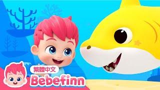 鯊魚寶寶  Baby Shark  貝貝彬家族 鯊魚歌  台灣配音 經典兒歌 童謠  貝貝彬 Bebefinn 繁體中文