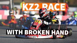 16 LAPS WITH A BROKEN HAND - KZ2 RACE ONBOARD at SOUTH GARDA KARTING Trofeo delle Industrie 2023