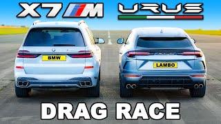 Lamborghini Urus v BMW X7 M60i DRAG RACE