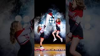 Cheerleading Dramatic Sports Photography. #sonya7rv #sportsphotography #sportsphotographer #cheer