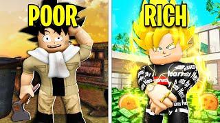 Upgrading POOR GOKU To RICHEST EVER Roblox