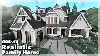 BLOXBURG Realistic 2-Story Family Home Speedbuild  Roblox House Build