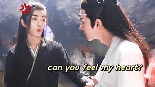 xiao zhan & wang yibo - can you feel my heart?  yizhan moments