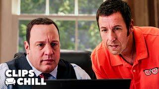 Adam Sandler Meets President Kevin James  Pixels