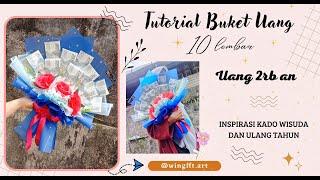 Cara membuat Buket uang 2rb an 10 lembar