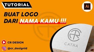 BUAT LOGO DARI NAMA KAMU SENDIRI  TUTORIAL  ADOBE ILLUSTRATOR CC 2019