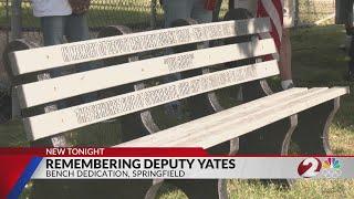 Bench dedication for fallen deputy in Springfield keeps memory alive