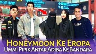 Ummi Pipik Menangis Saat Antar Adiba Khanza dan Egy Maulana Vikri Ke Bandara Honeymoon Ke Turki