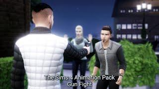 The Sims 4 Custom Animation Pose Pack  Gun Fight #thesims #thesims4