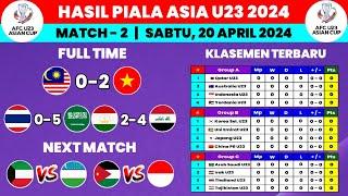 Hasil Piala Asia U23 2024 Hari Ini - Malaysia vs Vietnam - Klasemen Piala Asia U23 2024