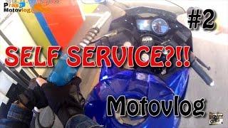 MOTOVLOG #2  POM BENSIN SELF SERVICE??  MY BIKE