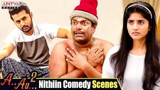 Nithiin Best Comedy Scenes from A Aa 2 Chal Mohan Ranga Hindi Dubbed Movie @adityamovies