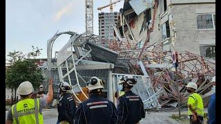 BÉLGICA Cinco obreros fallecieron tras colapso de un colegio en construcción