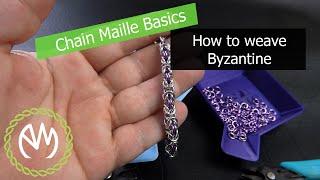 Chain Maille Basics - How to weave Byzantine two colours