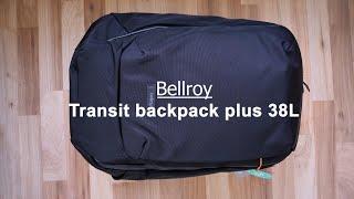 Bellroy transit backpack plus 38 liters unboxing & Test