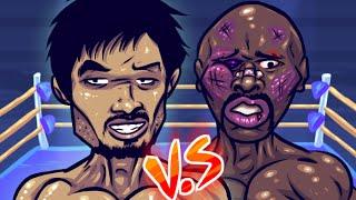 Mayweather VS Pacquiao Fight Cartoon