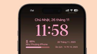 Hướng dẫn cài lịch Âm Hiển Thị trên màn hình khoá điện thoại iPhone cực dễ