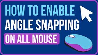 HOW TO ENABLE ANGLE SNAPPING MOUSE 2023  How to Turn on Angle Snapping