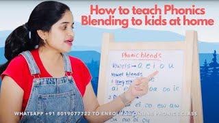 Phonic Blends - How to teach blending Consonant & Vowel Digraph Dipthong R & S blends Long Vowels