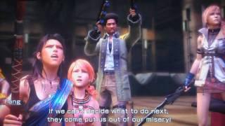 Final Fantasy XIII Bahamut Fangs Eidolon Boss Battle - Chapter 10 The Fifth Ark HD