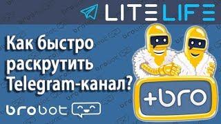 Быстрая раскрутка твоего Telegram-канала через BROBOT - Lite Life