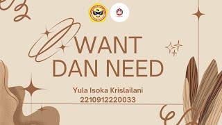 Yula Isoka Krislailani_2210912220033_Want and Need Health Service Ekonomi Kesehatan