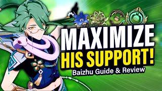 BAIZHU GUIDE How to Play Best Artifact & Weapon Builds Team Comps  Genshin Impact 3.6