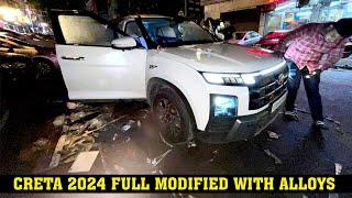 creta modified  creta modification base to top  hyundai creta modified alloy wheels