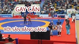 Trực tiếp seagames 31 đấu vật việt nam khiến thái lan phải rời đài bằng cáng