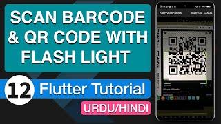 12 - Scan Barcode & QR Code With Flash Light Flutter App  Android Studio Tutorial 2020  HindiUrdu