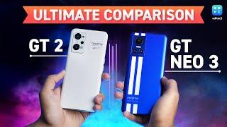 Realme GT 2 vs Realme GT Neo 3  SD 888 vs Dimensity 8100  Camera Comparison & SpeedTest