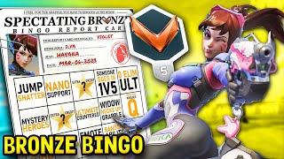 Overwatch 2 Bingo Spectating BRONZE Support playing Dva