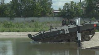 Преодоление водной преграды на БМД-2 и БТР-Д 106 Тульская дивизия ВДВ 2020 год.