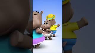 Семья Пальцев Бегемота Веселая Песня #shorts #hippofingerfamily #learningvideo #farmeesrussia