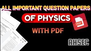 class 12 all important question papersahsecpre test and more