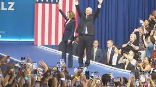 Tim Walz speaks for first time after being named Kamala Harriss running mate