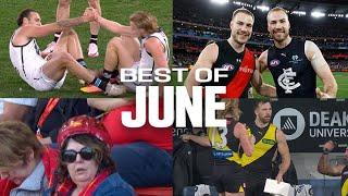 HILARIOUS footy moments  June 2024