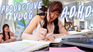 Productive Vlog Working From Home Cleaning with ADHD + More