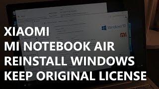 Tutorial Windows 10 in English or any other language on Xiaomi Notebooks Air Pro for free