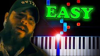 Post Malone - I Had Some Help - EASY Piano Tutorial